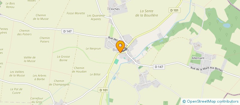 localisation de l'entreprise FL2P-IMMO à BOUTIGNY-PROUAIS