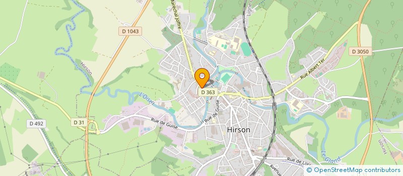 localisation de l'entreprise FL3 IMMO à HIRSON
