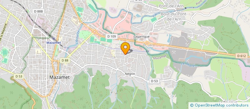 localisation de l'entreprise FLAB  MAZAMET