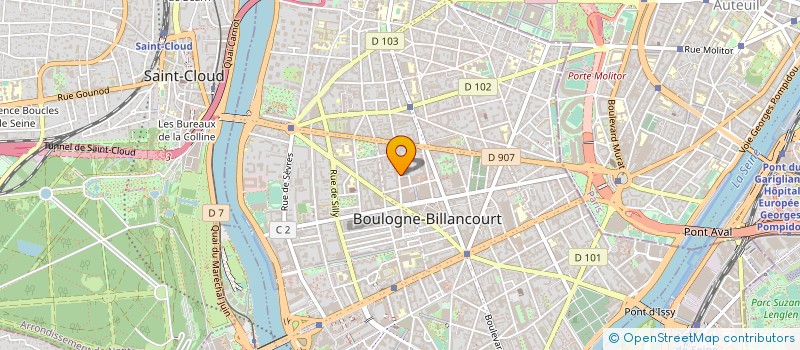 localisation de l'entreprise FLAB PROD à BOULOGNE-BILLANCOURT