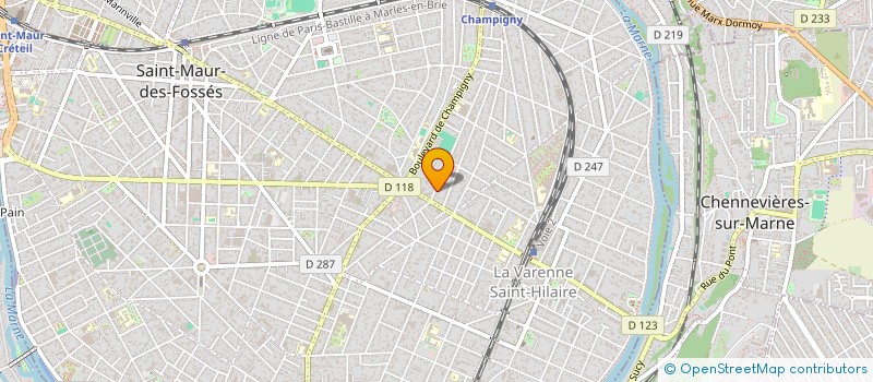 localisation de l'entreprise FLABELLINA à SAINT-MAUR-DES-FOSSES