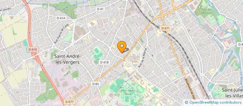 localisation de l'entreprise FLAC  SAINT-ANDRE-LES-VERGERS