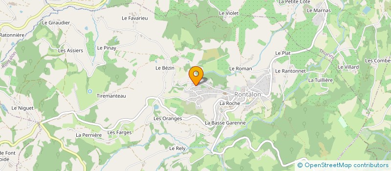 localisation de l'entreprise FLAC  RONTALON