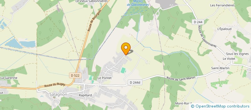 localisation de l'entreprise FLAC  SALAGNON