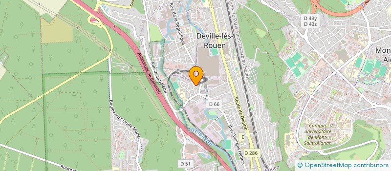 localisation de l'entreprise FLAC  DEVILLE-LES-ROUEN