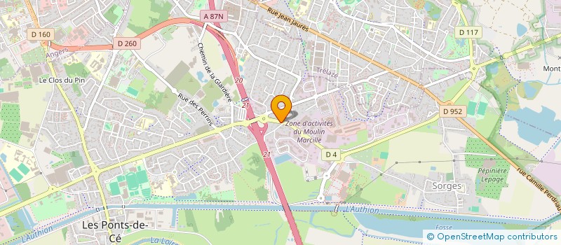 localisation de l'entreprise FLAC CARNOT  LES PONTS-DE-CE