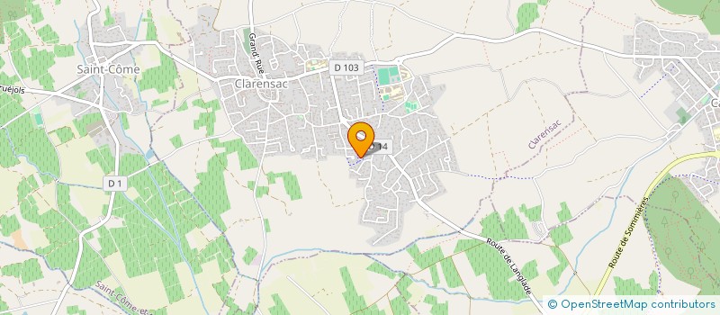 localisation de l'entreprise FLAC IMMO 31  CLARENSAC