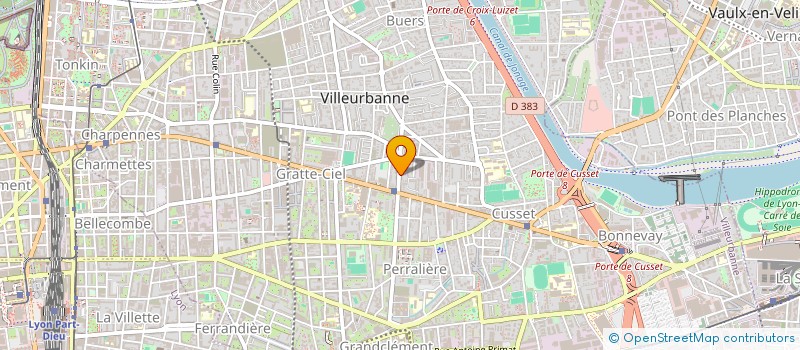 localisation de l'entreprise FLACH'DANSE à VILLEURBANNE