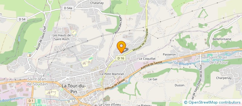 localisation de l'entreprise FLACH DIFFUSION à LA CHAPELLE-DE-LA-TOUR