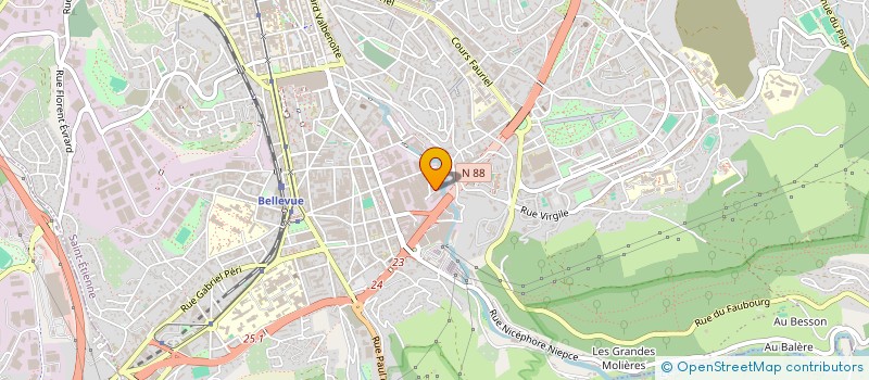 localisation de l'entreprise FLACHAT FRERES à SAINT-ETIENNE
