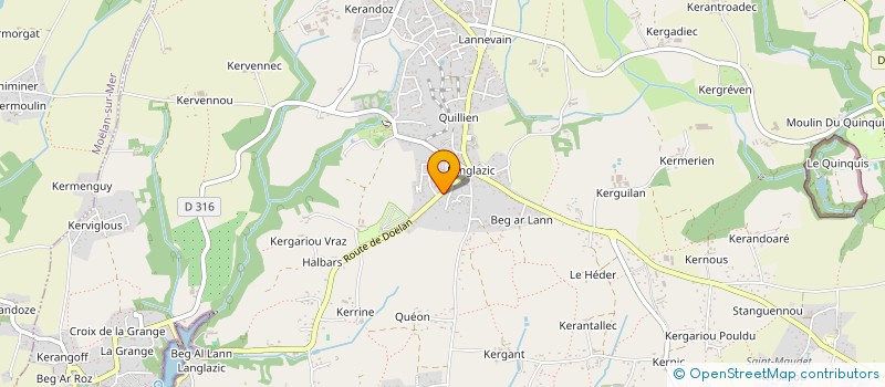 localisation de l'entreprise FLACHER'S FAMILY  CLOHARS-CARNOET