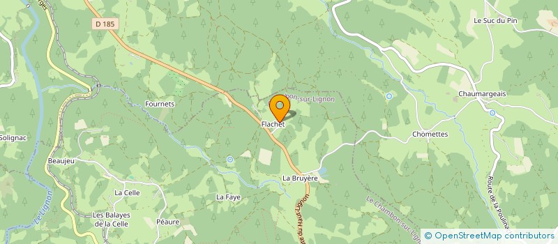 localisation de l'entreprise FLACHET INGENIERIE  LE CHAMBON SUR LIGNON