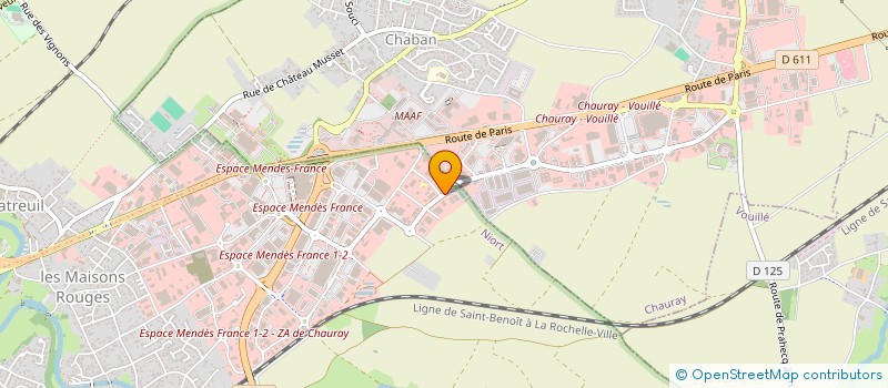 localisation de l'entreprise FLACOPHIL à NIORT