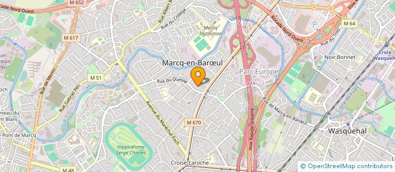 localisation de l'entreprise FLACPACK à MARCQ-EN-BARŒUL