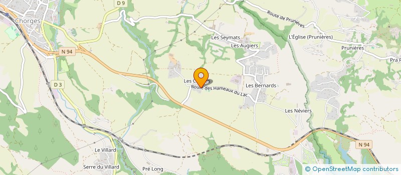 localisation de l'entreprise FLAD à LA BATIE NEUVE