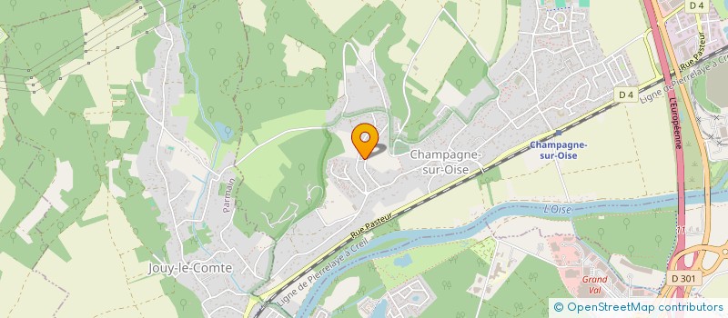 localisation de l'entreprise FLADOVAL  CHAMPAGNE-SUR-OISE