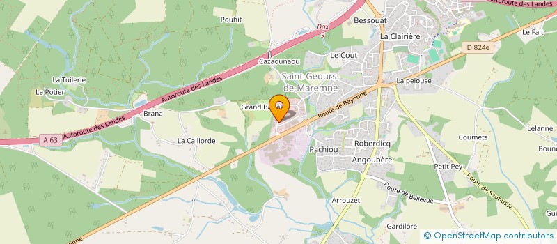 localisation de l'entreprise FLAF  SAINT-GEOURS-DE-MAREMNE