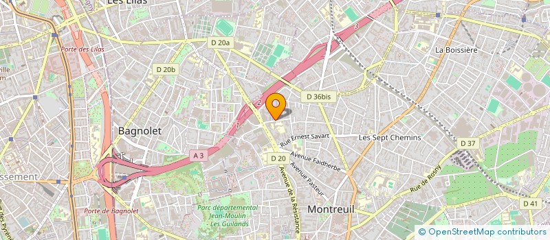 localisation de l'entreprise FLAG à MONTREUIL
