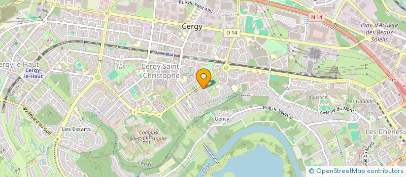 localisation de l'entreprise FLAG-IMMO  CERGY