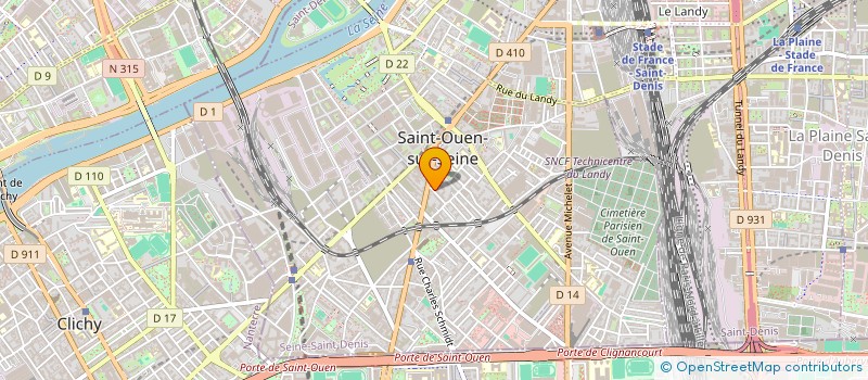 localisation de l'entreprise FLAG NATION à SAINT-OUEN-SUR-SEINE