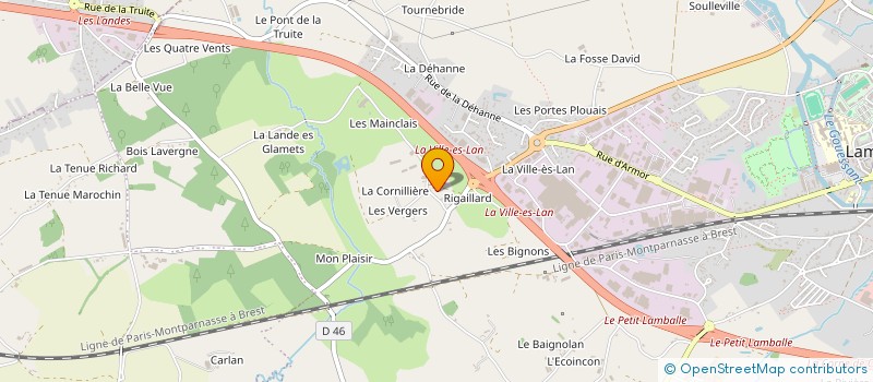localisation de l'entreprise FLAGEUL TP à LAMBALLE-ARMOR