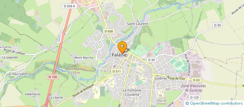localisation de l'entreprise FLAGRANT DELICE à FALAISE