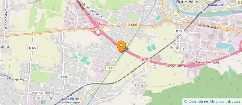 localisation de l'entreprise FLAINE TAXI-ENTRETIEN  SAINT-PIERRE-EN-FAUCIGNY