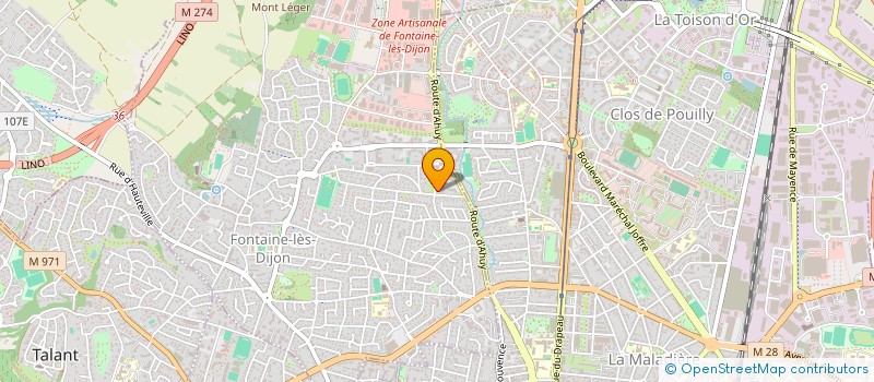 localisation de l'entreprise FLAIROVER  FONTAINE-LES-DIJON