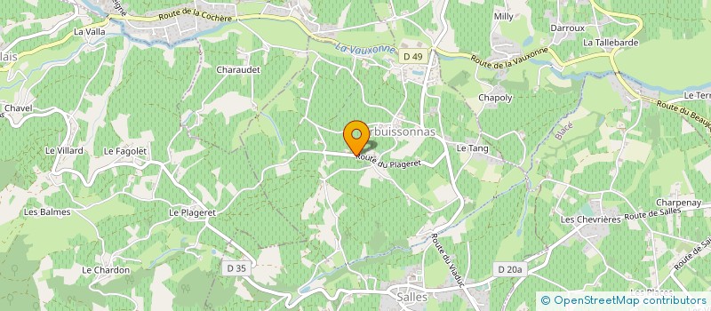 localisation de l'entreprise FLAIRUP COACHING  SALLES-ARBUISSONNAS-EN-BEAUJOLAIS