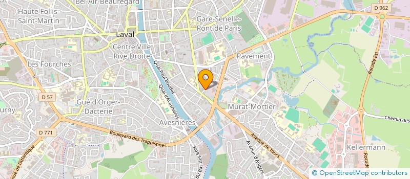 localisation de l'entreprise FLAJ INVESTISSEMENT à LAVAL