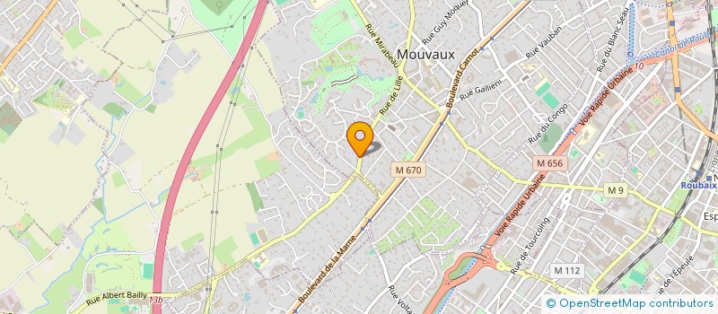 localisation de l'entreprise FLAJOLET IMMOBILIER à MOUVAUX