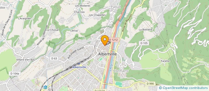 localisation de l'entreprise FLAM à ALBERTVILLE