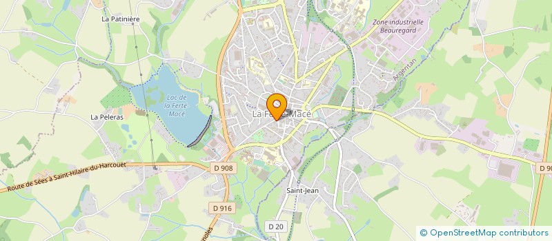 localisation de l'entreprise FLAM à LA FERTE MACE