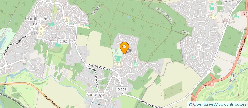 localisation de l'entreprise FLAM  SANTENY