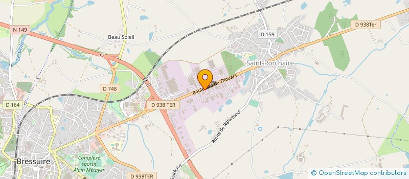 localisation de l'entreprise FLAM'A3  BRESSUIRE