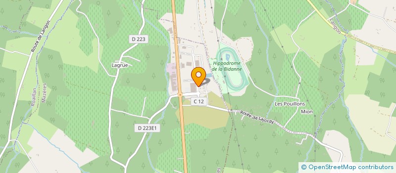 localisation de l'entreprise FLAM'AQUITAINE  MAZERES