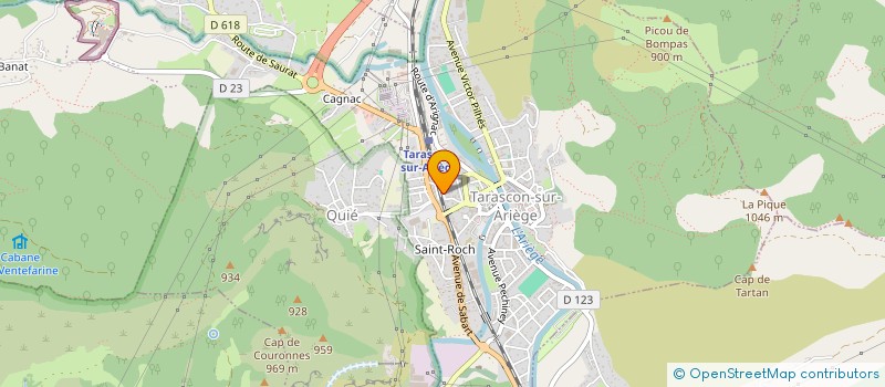 localisation de l'entreprise FLAM ARIEGE & ASPP à TARASCON-SUR-ARIEGE