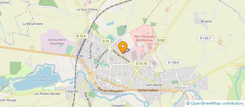 localisation de l'entreprise FLAM'ARTCREATION à BROU