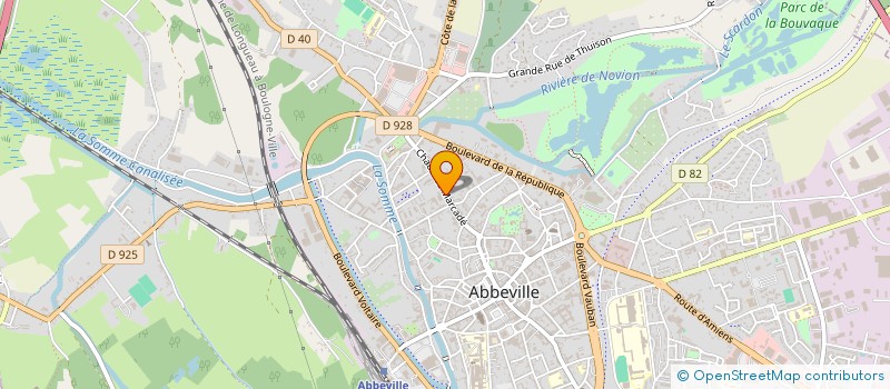 localisation de l'entreprise FLAM'DECOR à ABBEVILLE