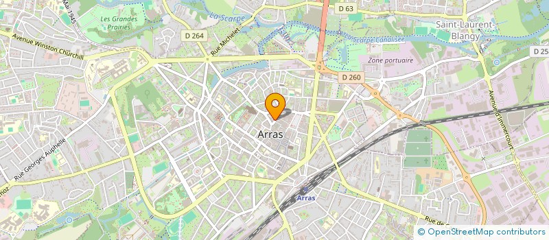 localisation de l'entreprise FLAM'GRILL à ARRAS