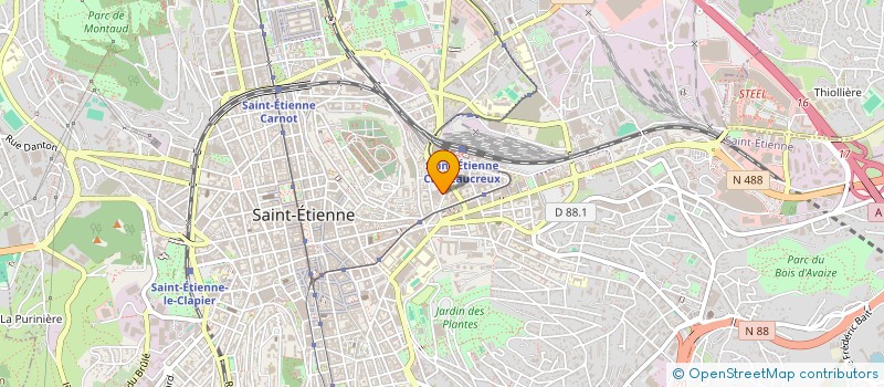 localisation de l'entreprise FLAM SERVICES à SAINT-ETIENNE