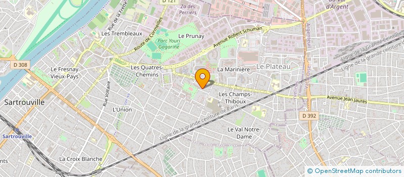 localisation de l'entreprise FLAM TAXI  SARTROUVILLE