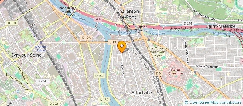 localisation de l'entreprise FLAM VTC à ALFORTVILLE
