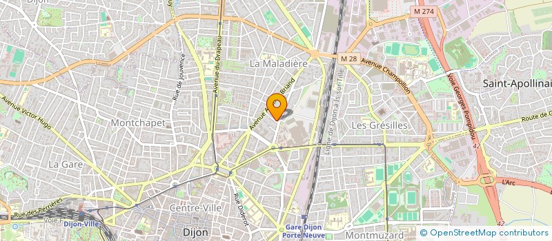 localisation de l'entreprise FLAMAN à DIJON