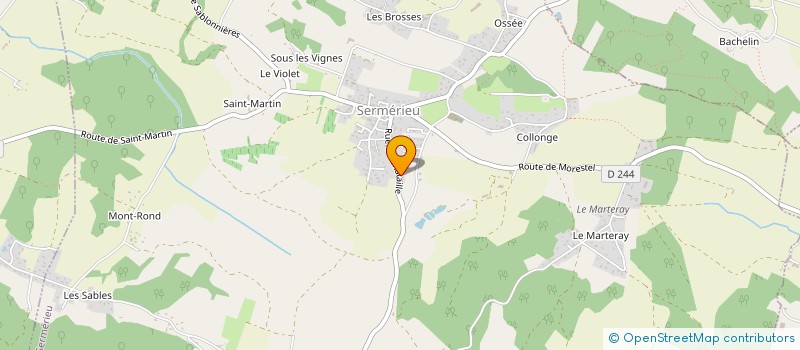 localisation de l'entreprise FLAMAN'CO  SERMERIEU