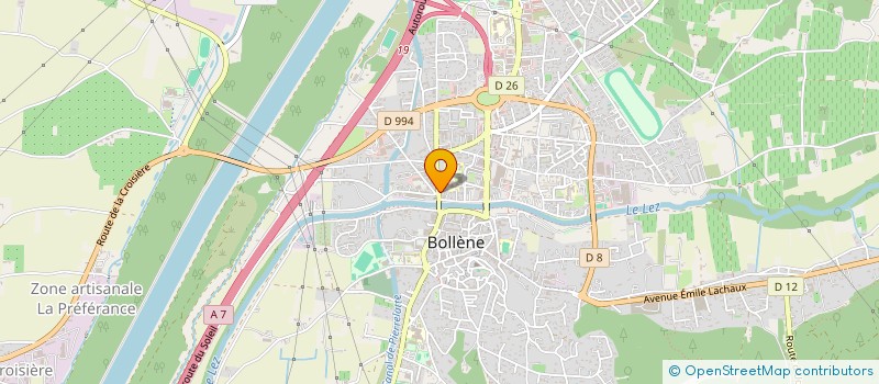 localisation de l'entreprise FLAMAND  BOLLENE