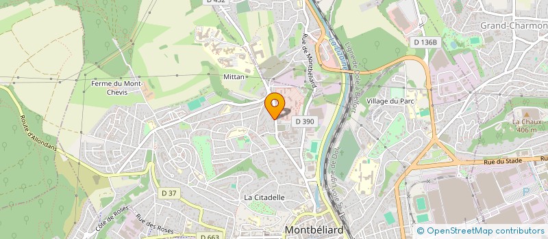 localisation de l'entreprise FLAMAND à MONTBELIARD