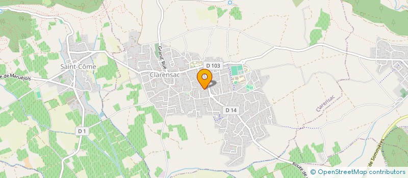 localisation de l'entreprise FLAMAND CHRISTIAN à CLARENSAC