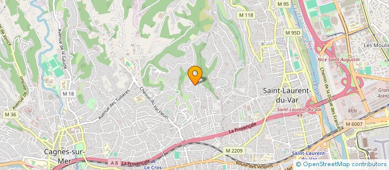 localisation de l'entreprise FLAMANE à CAGNES-SUR-MER