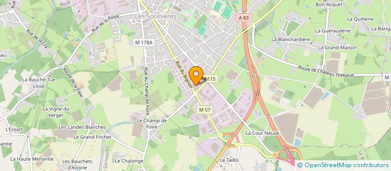 localisation de l'entreprise FLAMANT ROSE  LES SORINIERES